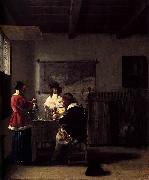 Pieter de Hooch The Visit oil painting